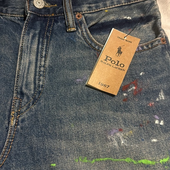 Polo Ralph Lauren Paint-Splatter Sullivan Slim Denim Short - Picture 11 of 14